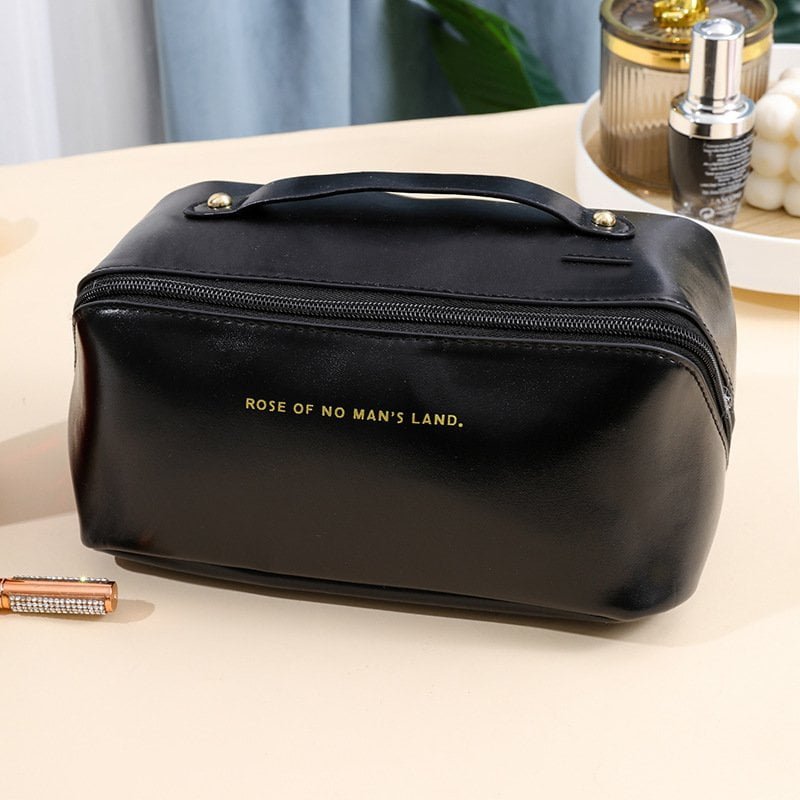 black clear cosmetic bag