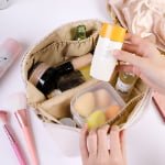 leather cosmetic bag​
