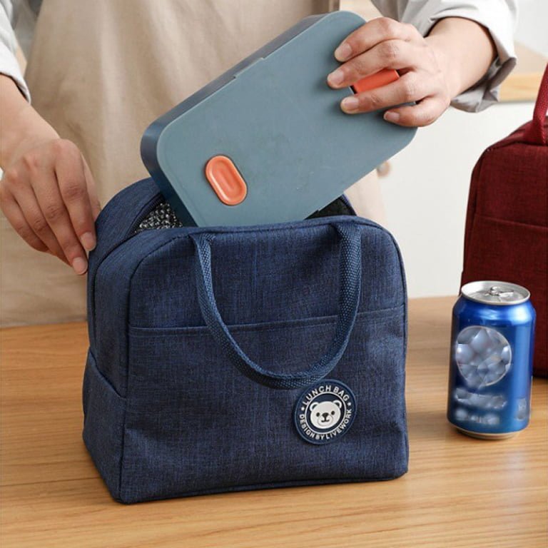 Wholesale Cation Oxford Promotional Lunch Bags​ With Silicone Logo
