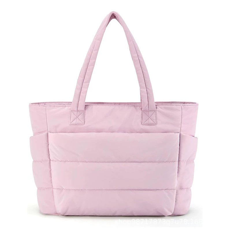 pink puffy bag