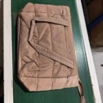 camel puffy tote bag for women​