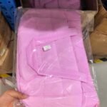 pink puffy tote bag for women​