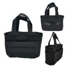 black puffy tote bag for women​