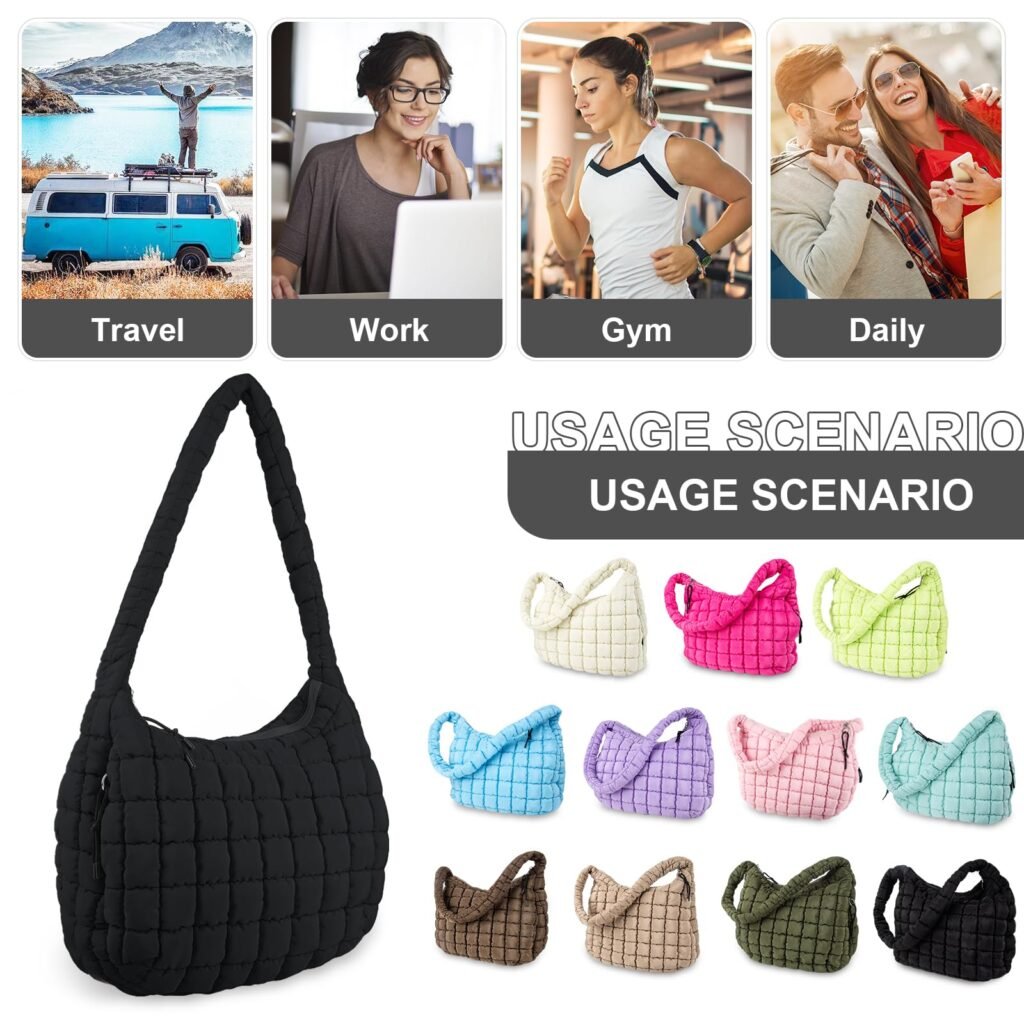 puffy bag crossbody​ color
