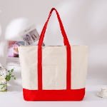 red canvas tote bags​