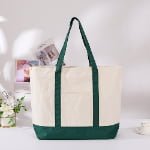 green canvas tote bags​