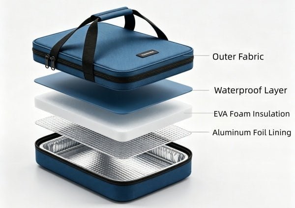thermal insulation structure cross sectional view