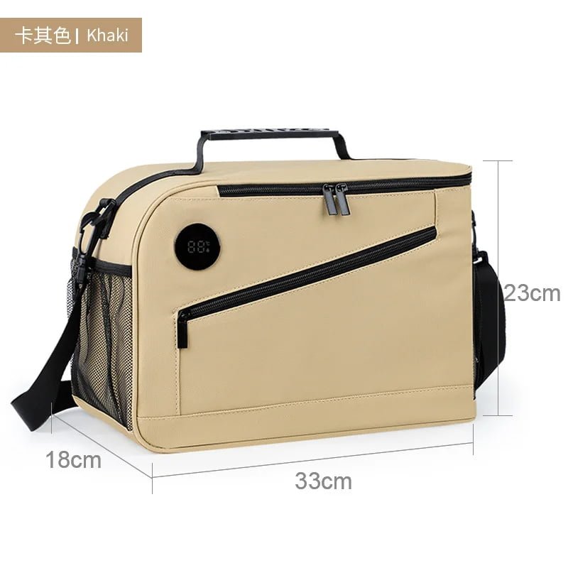 Khaki cooler bag size