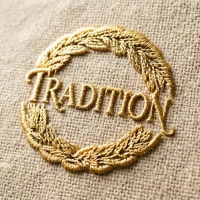 Embroidery logo