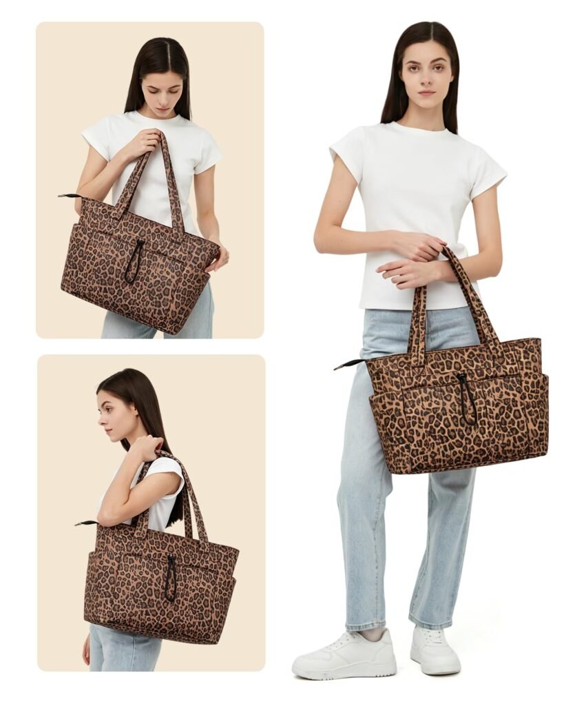 quilted puffer tote bag