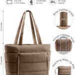 puffer bag tote size