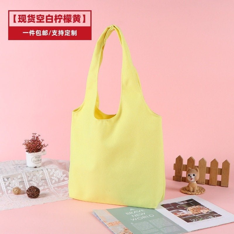 yellow small canvas tote bags​