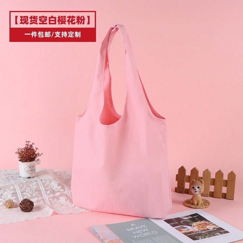 pink small canvas tote bags​