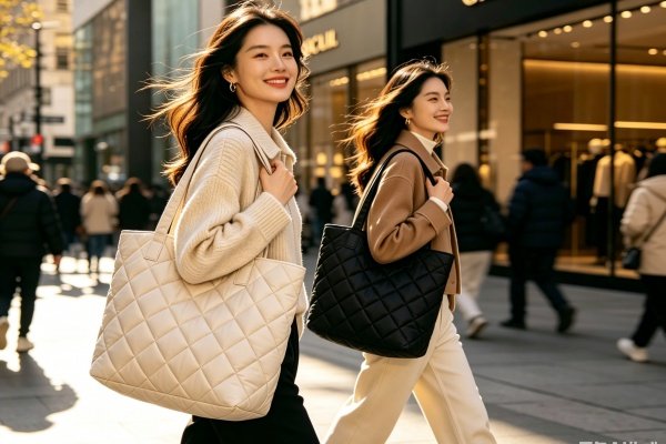 Popular puffer tote bag trend in the US retail market