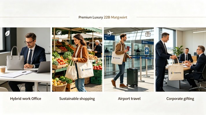 Key growth drivers shaping the tote bag market in 2026 including hybrid work, sustainability and travel demand