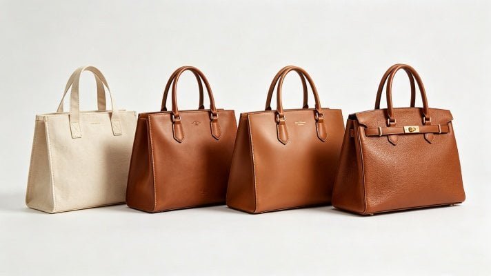 Different tote bag market positioning from budget to luxury segments