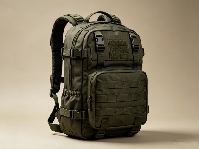 30-45L ballistic nylon tactical backpack with full MOLLE webbing and reinforced stitching for survival outdoor use