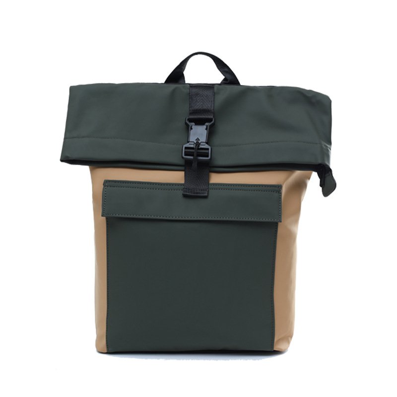 OEM two tone waterproof travel backpack contrasting color lightweight business trip backpack factory wholesale