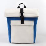 bulk contrasting color waterproof travel backpack padded laptop compartment branded printing bulk supply
