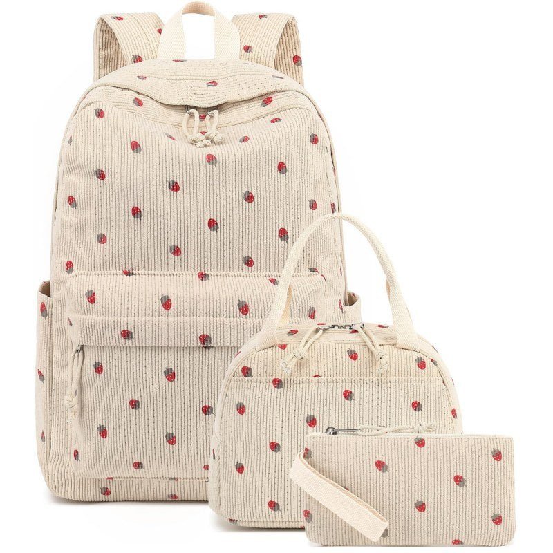 Custom size corduroy kids backpack factory direct
