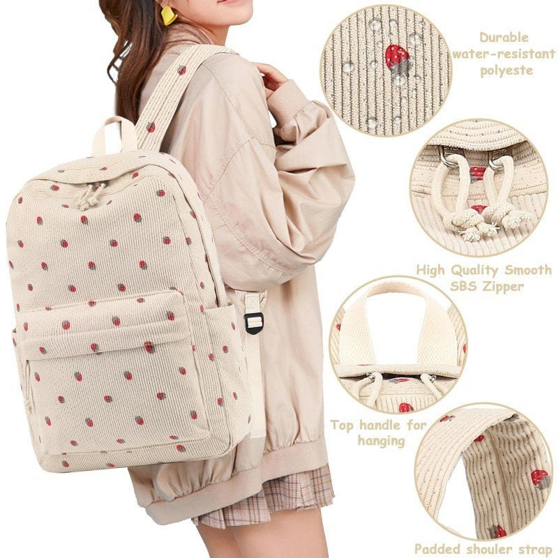 bulk corduroy school backpack for boutique store