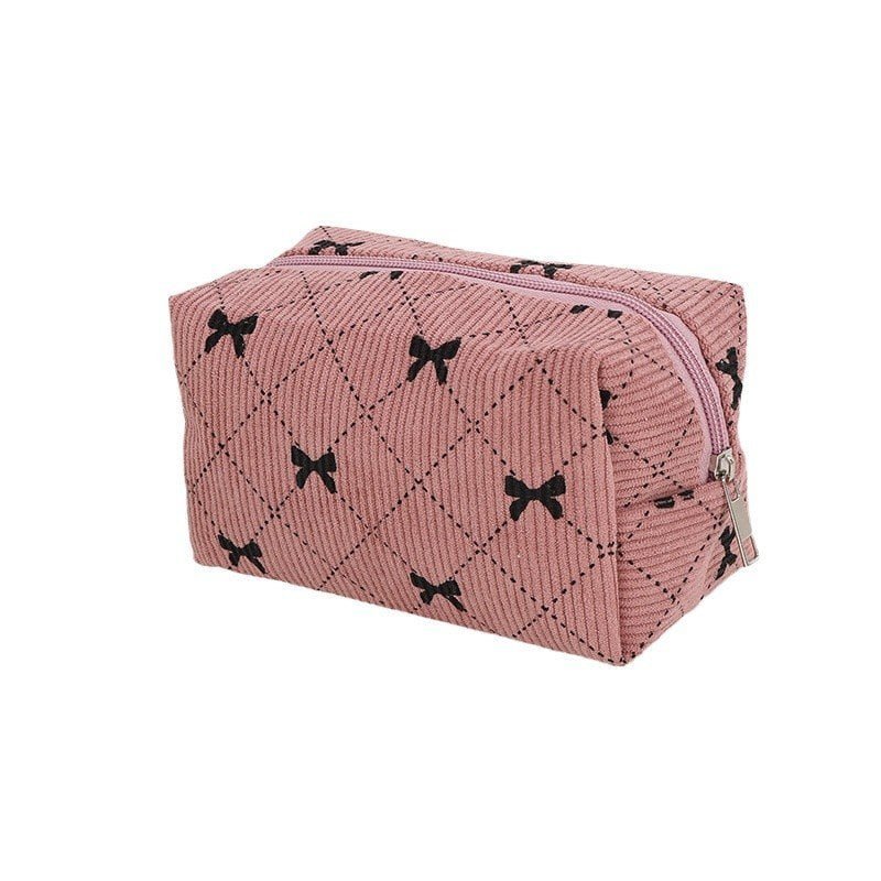 promotional corduroy makeup bag bulk for beauty brand gift sets