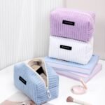 OEM ODM corduroy cosmetic bag private label supplier