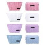 ustom woven label corduroy makeup bag wholesale