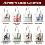 BSCI certified eco cotton football canvas bag mass production