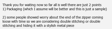 Feedback from french customers regarding puffer tote bag