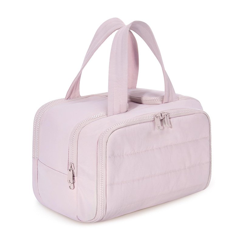 Wholesale fluffy cosmetic bag custom logo