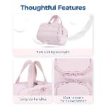 Custom private label fluffy cosmetic bag