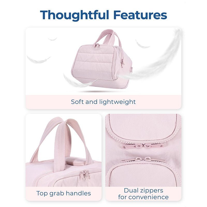 Custom private label fluffy cosmetic bag