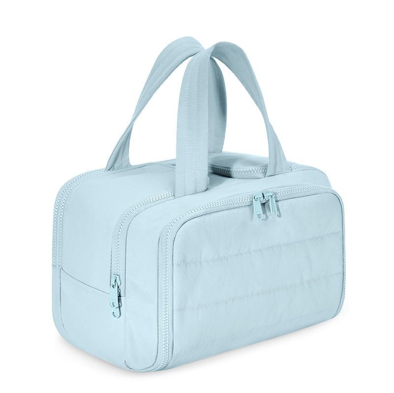 Yiwu factory fluffy cosmetic bag custom design