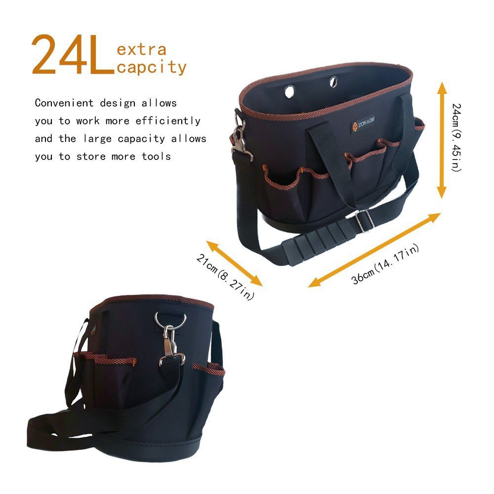 custom logo multi compartment tool storage bag
