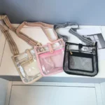 Custom printed PVC women crossbody bag bulk order