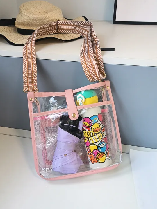 Cheap frosted PVC crossbody bag for ladies bulk shipment