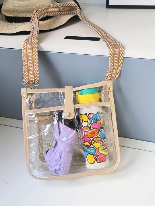 Wholesale PVC lady crossbody bag custom logo