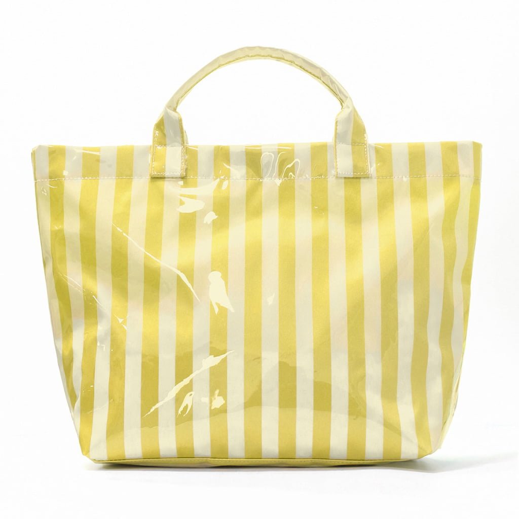 PVC striped tote bag bulk for fashion boutique store inventory