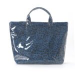 bulk striped PVC tote bag for cosmetic brand outer packaging