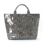 clothing store matching striped PVC shopping tote bag wholesale