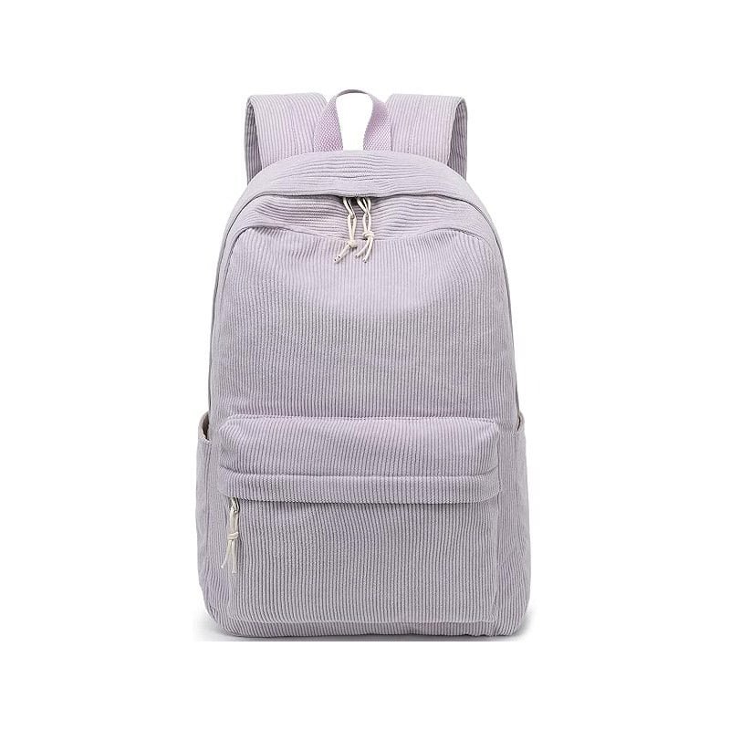 purple Corduroy Backpack