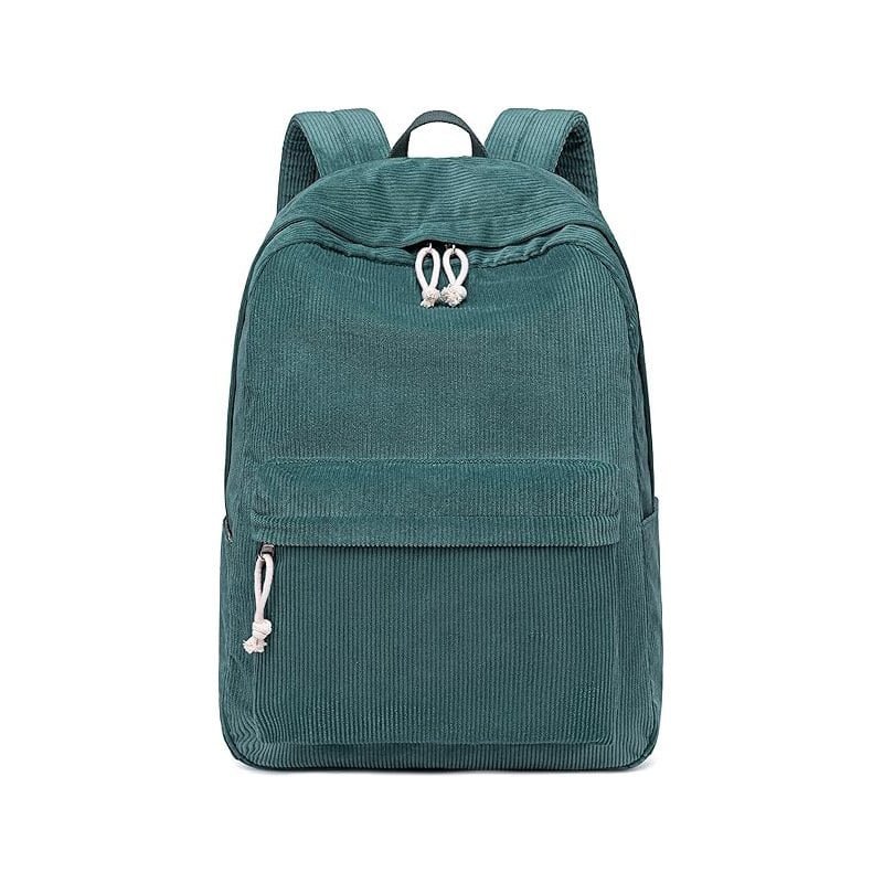 Peacock Blue Corduroy Backpack