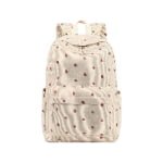 white Strawberry Corduroy Backpack