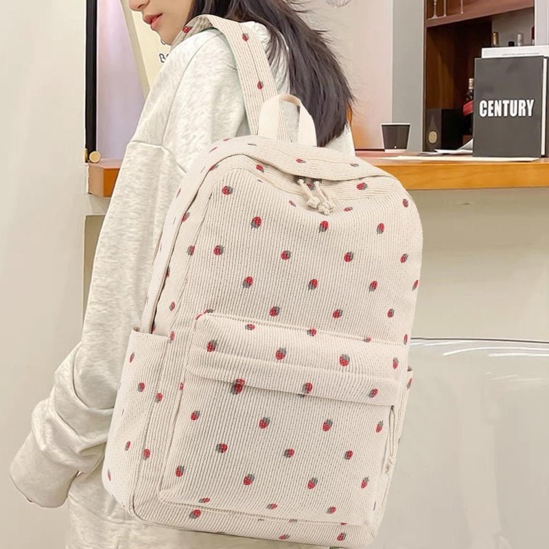 screen printed corduroy tote bag