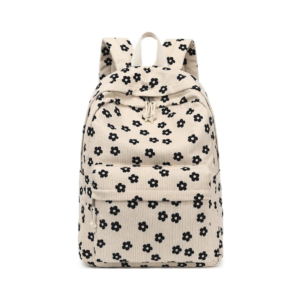 flower Corduroy Backpack