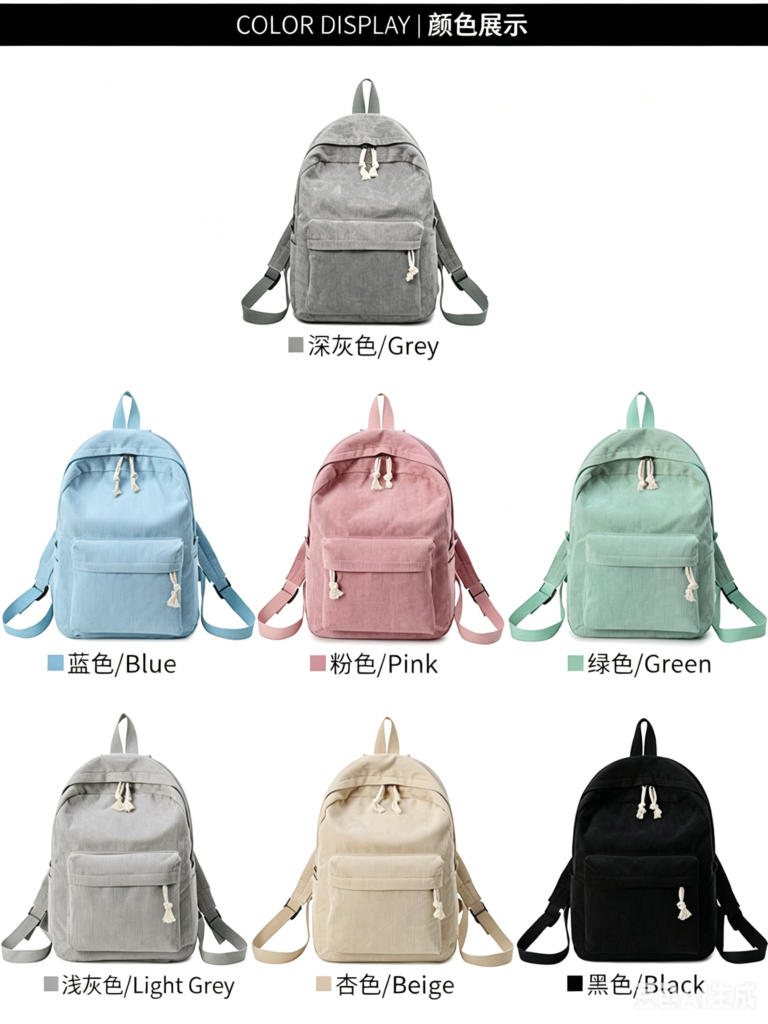 corduroy bag manufacturer China
