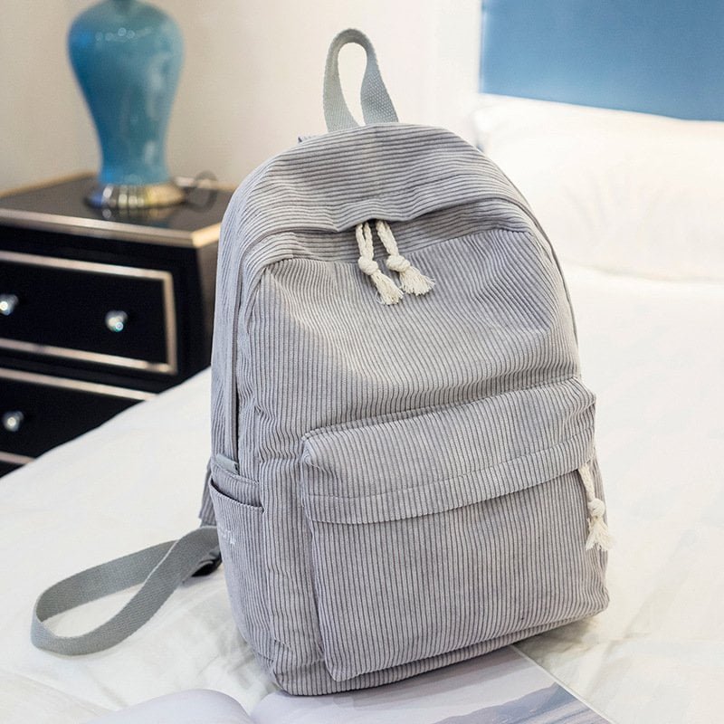 grey Corduroy Bag