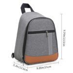 low moq single-shoulder crossbody lunch bag thick thermal lining keep food cold corporate gift bulk