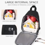 expandable single shoulder crossbody lunch bag outdoor hiking food bag low MOQ wholesale bulk